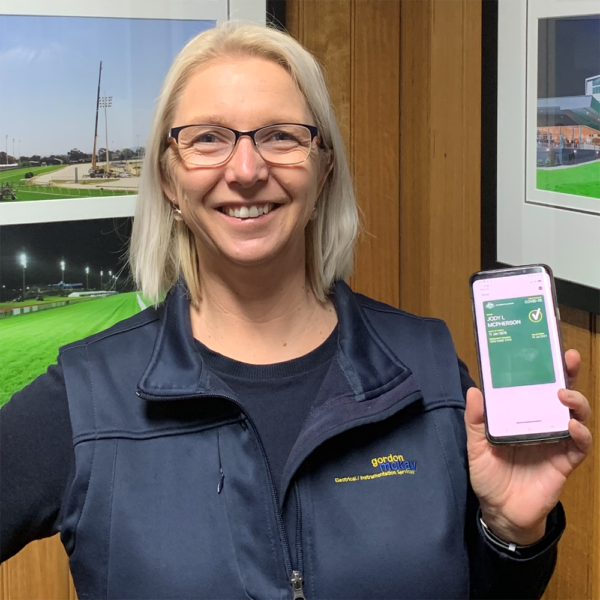 Gordon McKay office manager Jody McPherson is fully inoculated against COVID